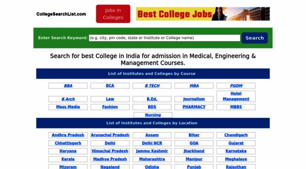 collegesearchlist.com