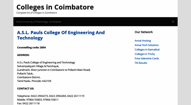 collegesincoimbatore.com