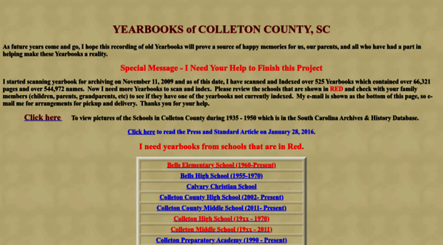 colletonyearbooks.colletongenealogysociety.org