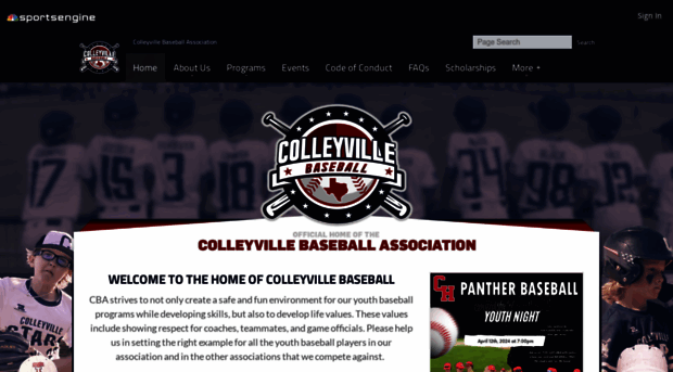 colleyvillebaseball.org