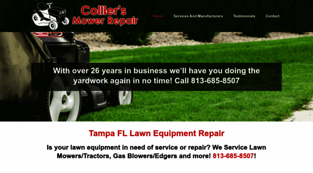 colliersmowerrepair.com