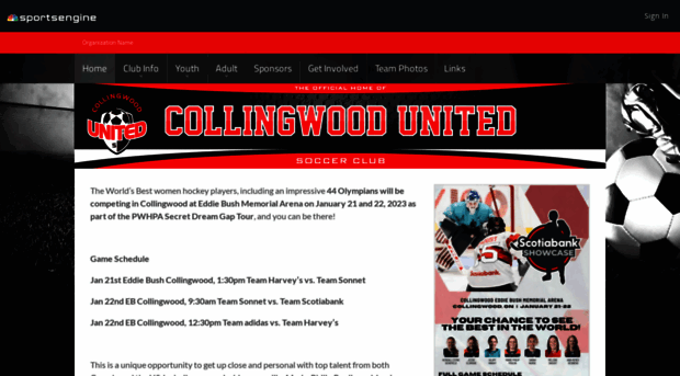 collingwoodusc.sportngin.com