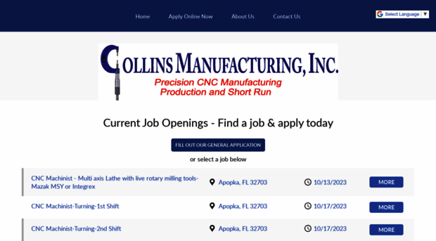 collins-manufacturing-inc.ninjagig.com