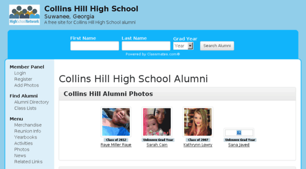 collinshillhighschool.net