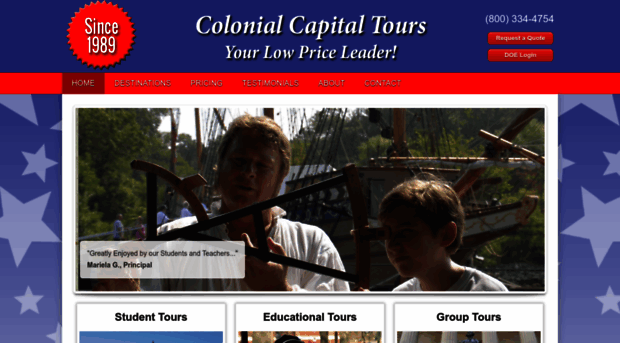 colonialcapitaltours.com