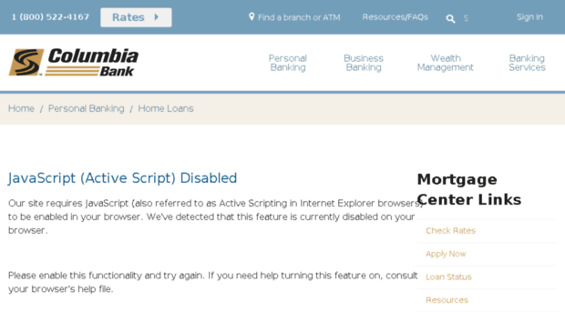 columbiabankonline.mortgagewebcenter.com