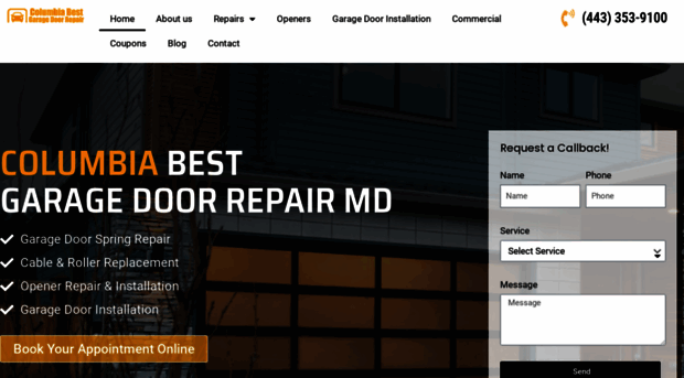 columbiagaragedoorsrepair.com