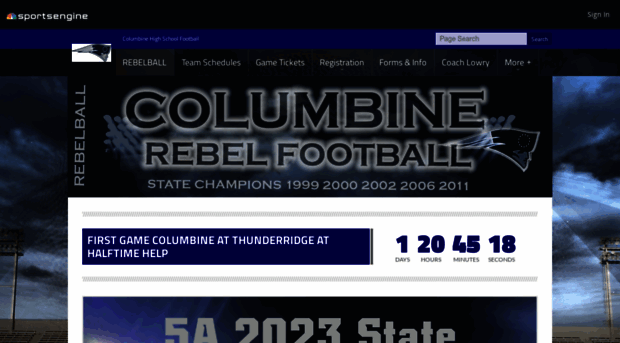 columbinefootball.com