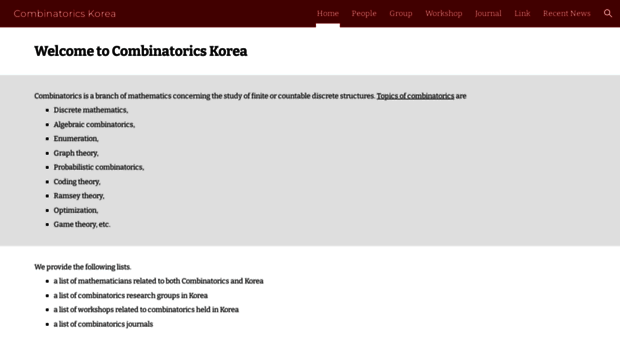 combinatorics.kr