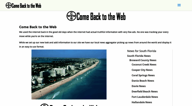 comebacktotheweb.com