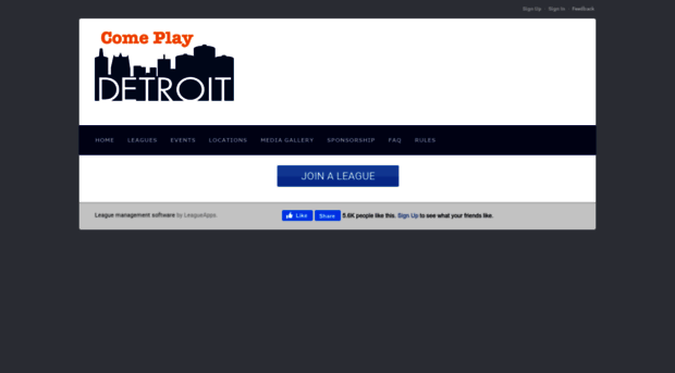 comeplaydetroit.leagueapps.com