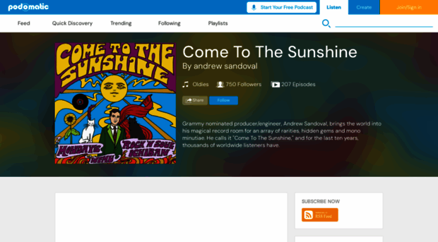 cometothesunshine.podomatic.com