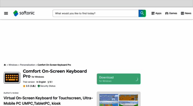 comfort-on-screen-keyboard-pro.en.softonic.com