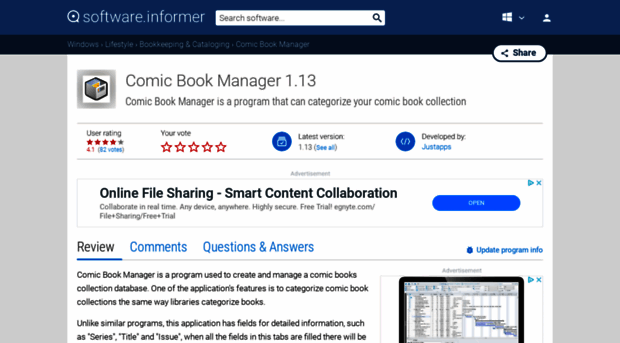 comic-book-manager.informer.com