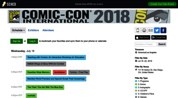 comiccon2018.sched.com