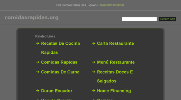 comidasrapidas.org