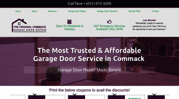 commackgaragedoorrepair.com