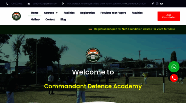 commandantdefenceacademy.com