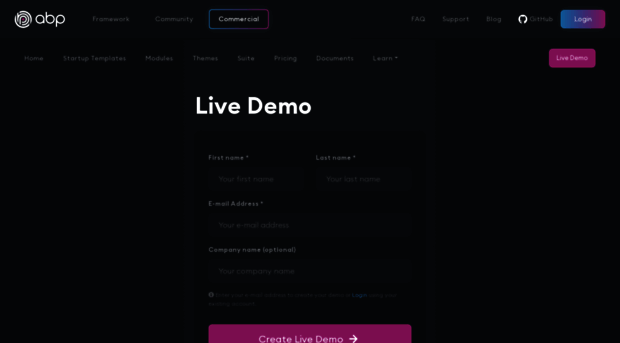 commercial-demo.abp.io