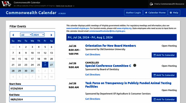 commonwealthcalendar.virginia.gov