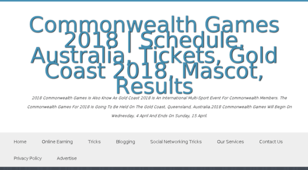 commonwealthgames2018.org