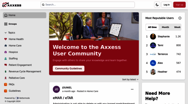 community.axxessweb.com