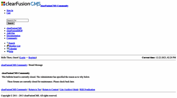 community.clearfusioncms.com