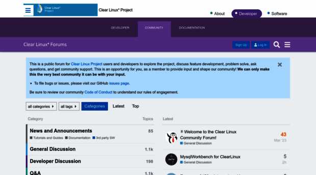 community.clearlinux.org