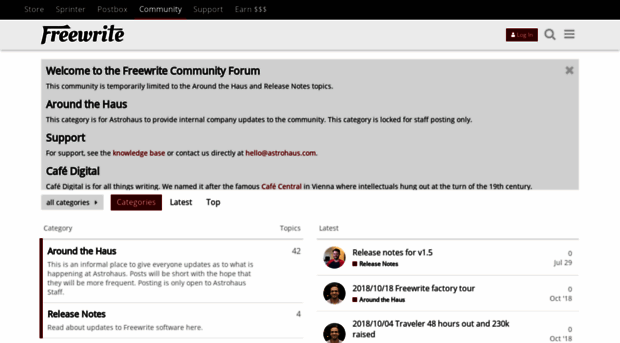 community.getfreewrite.com