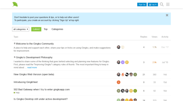 community.gingkoapp.com