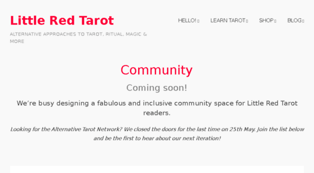 community.littleredtarot.com