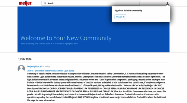 community.meijer.com