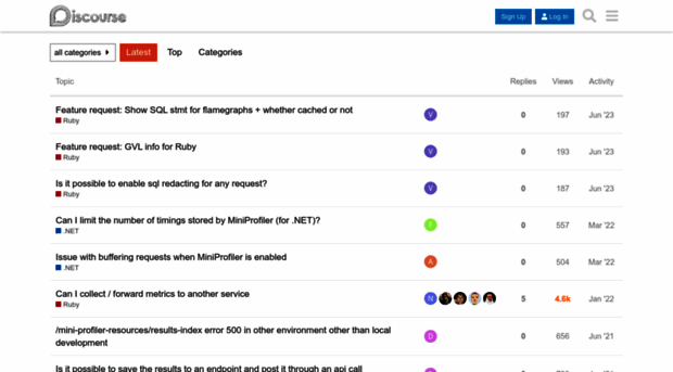 community.miniprofiler.com