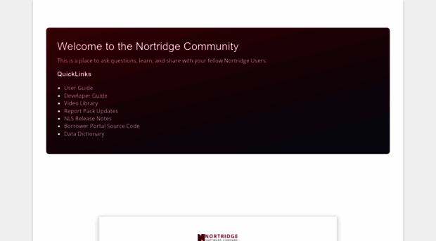 community.nortridge.com