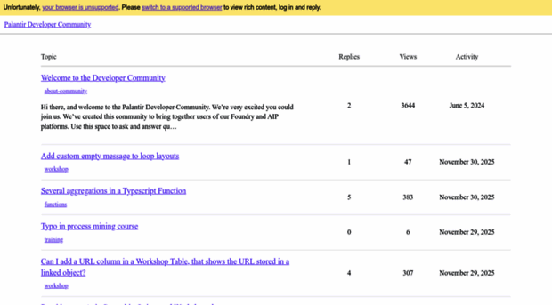 community.palantir.com