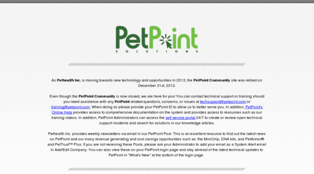 community.petpoint.com