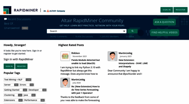 community.rapidminer.com