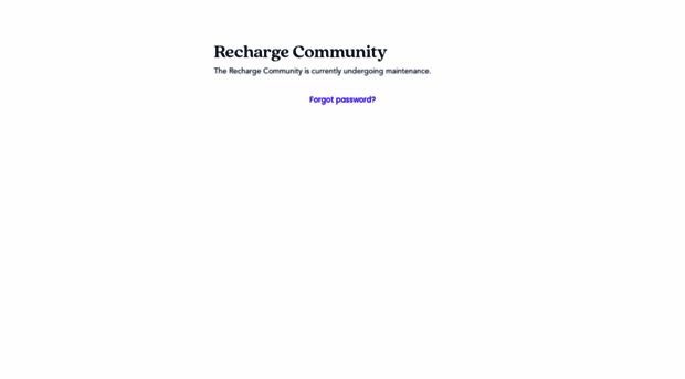 community.rechargepayments.com