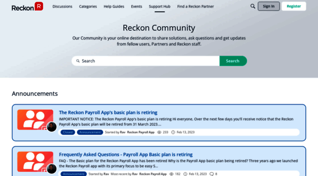 community.reckon.com