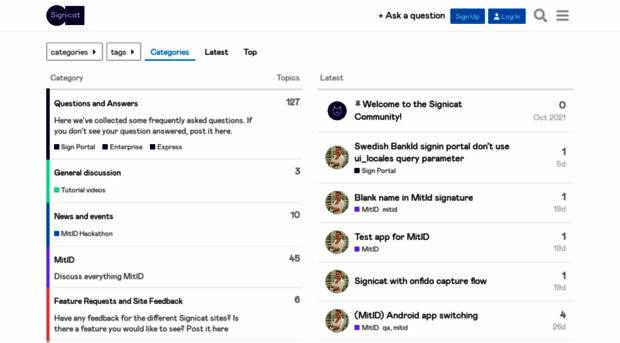 community.signicat.com