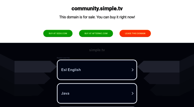 community.simple.tv