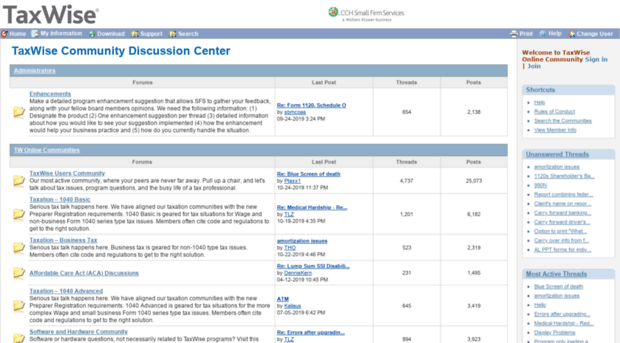 community.taxwise.com