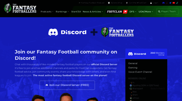 community.thefantasyfootballers.com