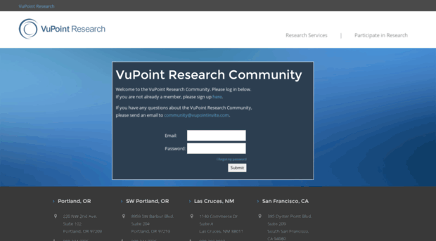 community.vupointresearch.com