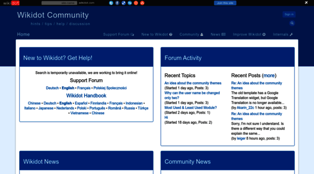 community.wikidot.com