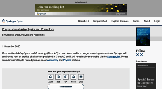 comp-astrophys-cosmol.springeropen.com