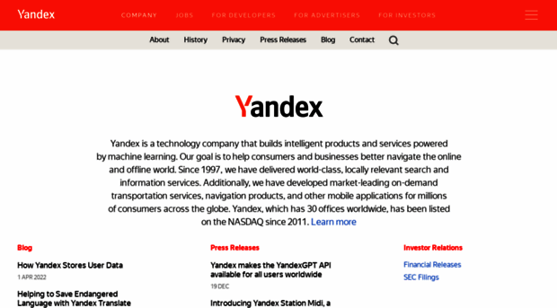 company.yandex.com