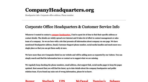 companyheadquarter.org