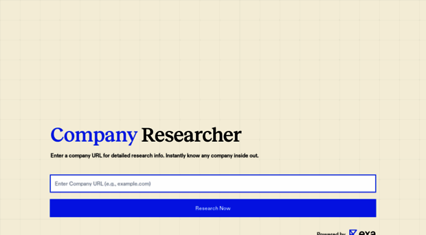 companyresearcher.exa.ai