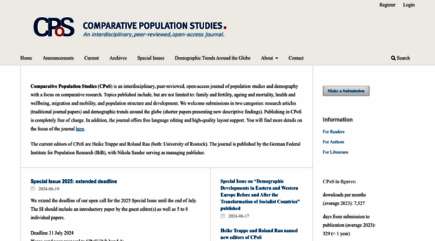 comparativepopulationstudies.de